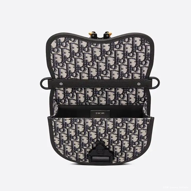 Cheap Motif Gallop Messenger Blue Canvas Oblique Dior 0628 Luxury